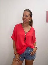Carica l&#39;immagine nel visualizzatore di Gallery, Maxi camicia con zip - abbigliamento - Stilosa
