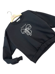 Felpa con fiocco strass - abbigliamento - Artigli