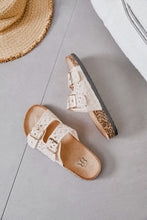 Carica l'immagine nel visualizzatore di Gallery, Ciabatta pizzo due fibbie - Scarpe -
