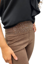 Carica l&#39;immagine nel visualizzatore di Gallery, Jeans skinny fascia e strass - JEANS - Stilosa
