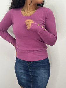 Maglia girocollo con bottoni - abbigliamento - Artigli