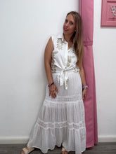 Carica l'immagine nel visualizzatore di Gallery, Gonna lunga con inserti pizzo - abbigliamento - Stilosa
