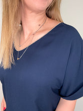 Carica l&#39;immagine nel visualizzatore di Gallery, Blusa scollo V con passamaneria - abbigliamento - Jiveley
