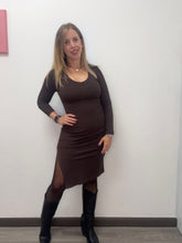 Carica l&#39;immagine nel visualizzatore di Gallery, ABito scollo a V coste - abbigliamento - Stilosa
