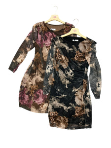 ABito flower drappeggio - abbigliamento - Stilosa
