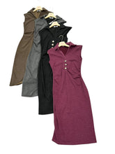 Carica l&#39;immagine nel visualizzatore di Gallery, Abito midi con colletto - abbigliamento - Stilosa
