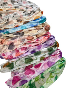 Foulard sottile cuori - abbigliamento - Stilosa
