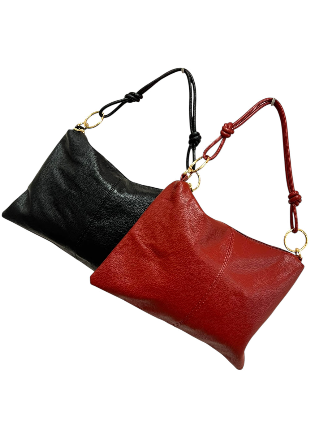 Pochette morbida con manico cerchi - Borsa - Stilosa