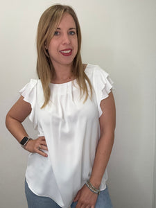 Blusa maniche volant - abbigliamento - Artigli