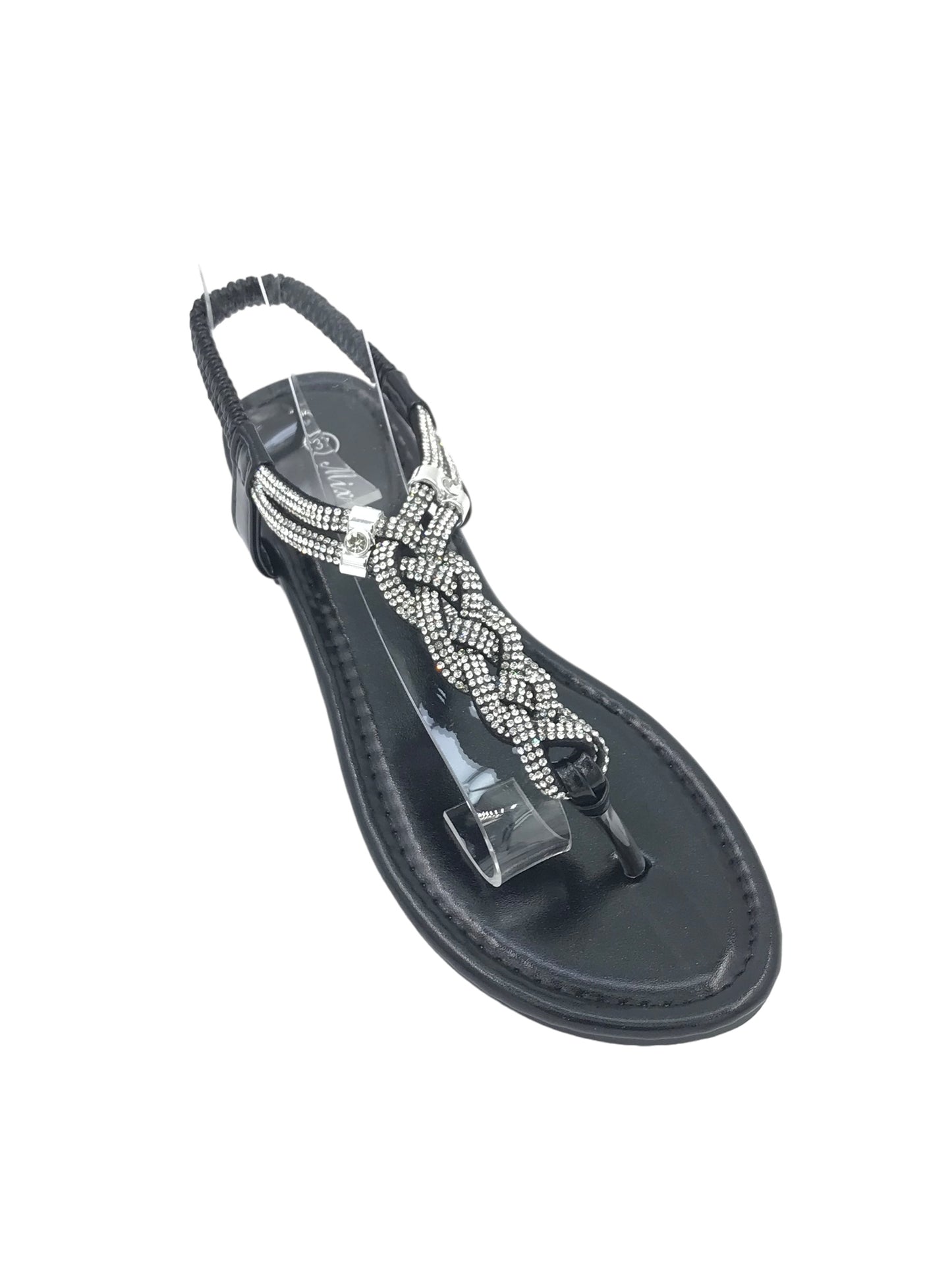 Sandalo flat strass treccia - Scarpe - Stilosa
