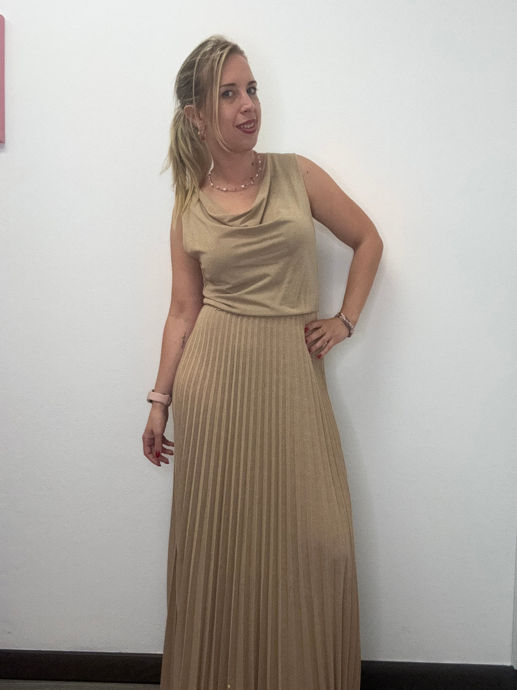 ABito lurex plissè sotto - abbigliamento - Artigli