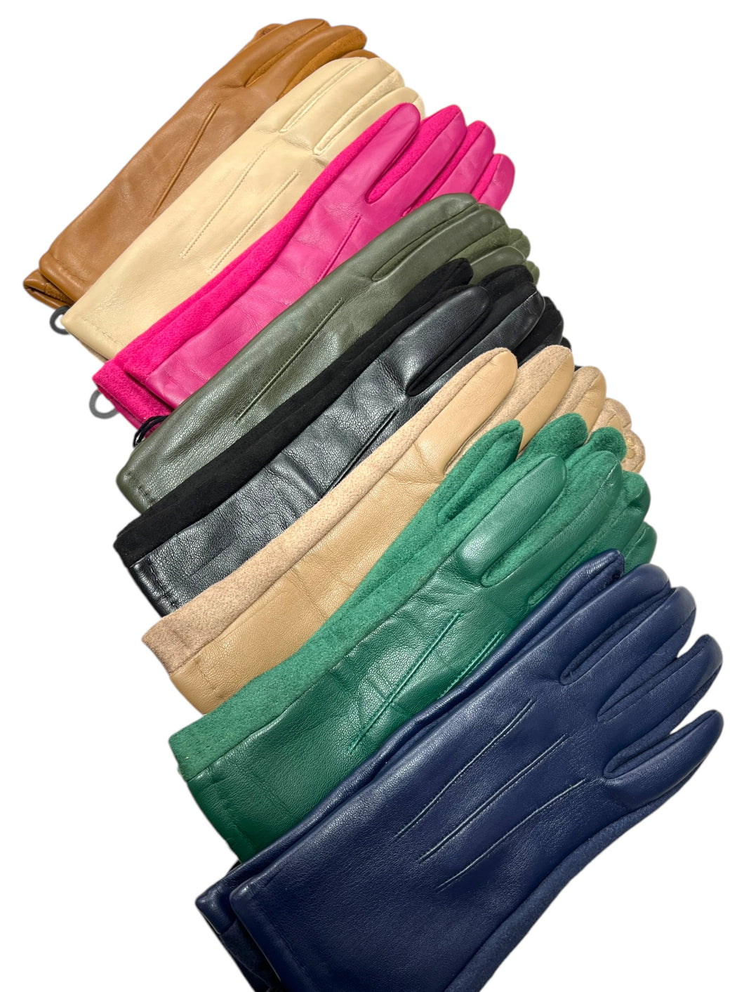 Guanti ecopelle righe - abbigliamento - Stilosa