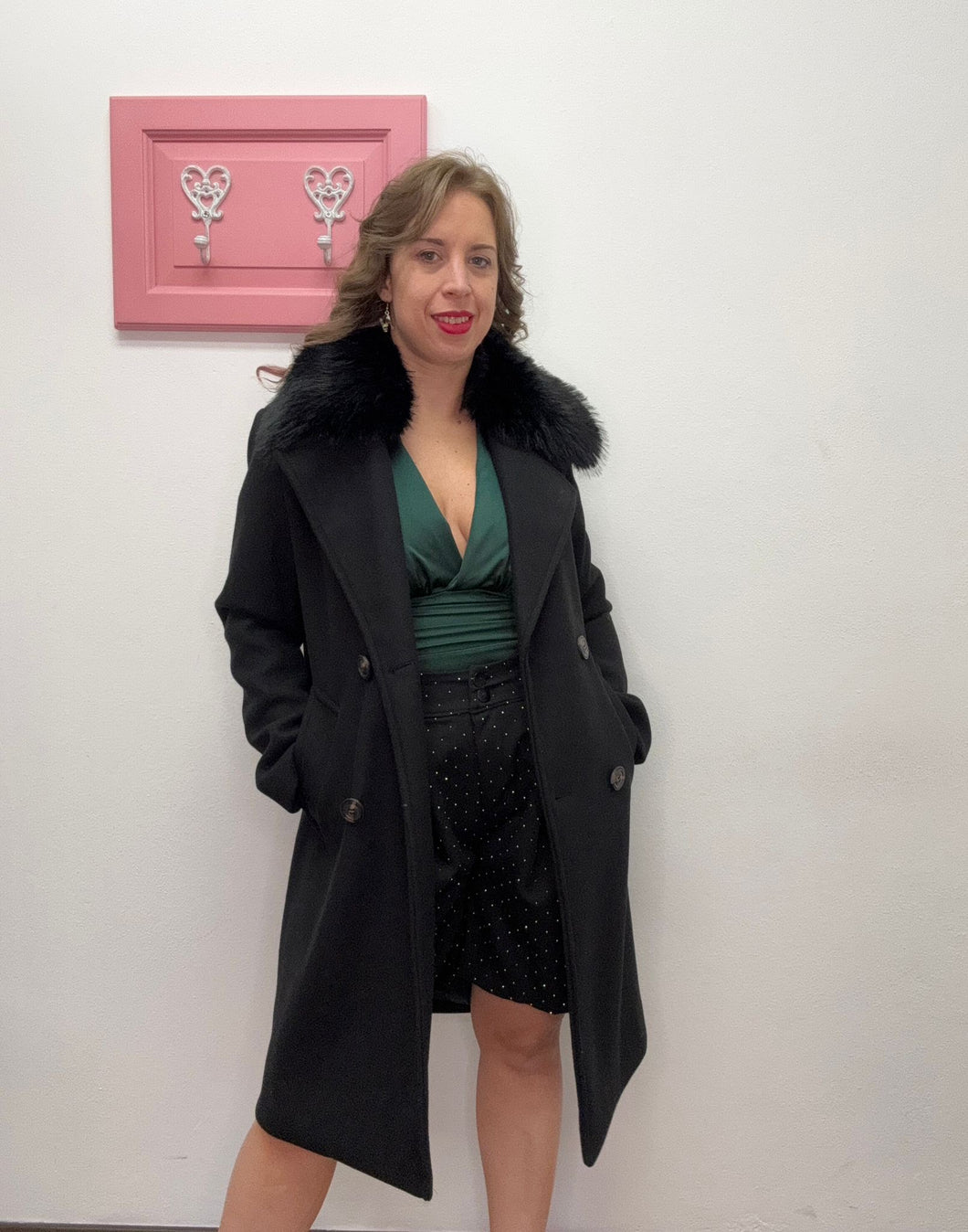 Cappotto doppiopetto con pell - abbigliamento - Artigli