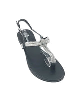 Carica l&#39;immagine nel visualizzatore di Gallery, Sandalo flat strass NODO - Scarpe - Stilosa
