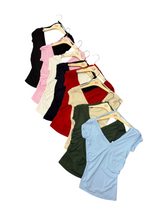Carica l'immagine nel visualizzatore di Gallery, Maglia arriccio fianco scollo a V - abbigliamento - Stilosa
