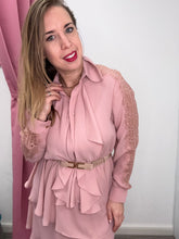 Carica l'immagine nel visualizzatore di Gallery, Abito con inserto pizzo - abbigliamento - Artigli
