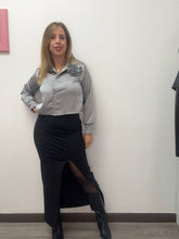 Carica l&#39;immagine nel visualizzatore di Gallery, Longuette punto milano spacco laterale - abbigliamento - Stilosa
