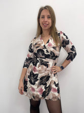 Carica l&#39;immagine nel visualizzatore di Gallery, Tubino jersey fiori drappeggio - abbigliamento - Stilosa

