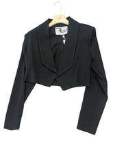 Carica l&#39;immagine nel visualizzatore di Gallery, Giacca corta tessuto con collo - abbigliamento - Artigli
