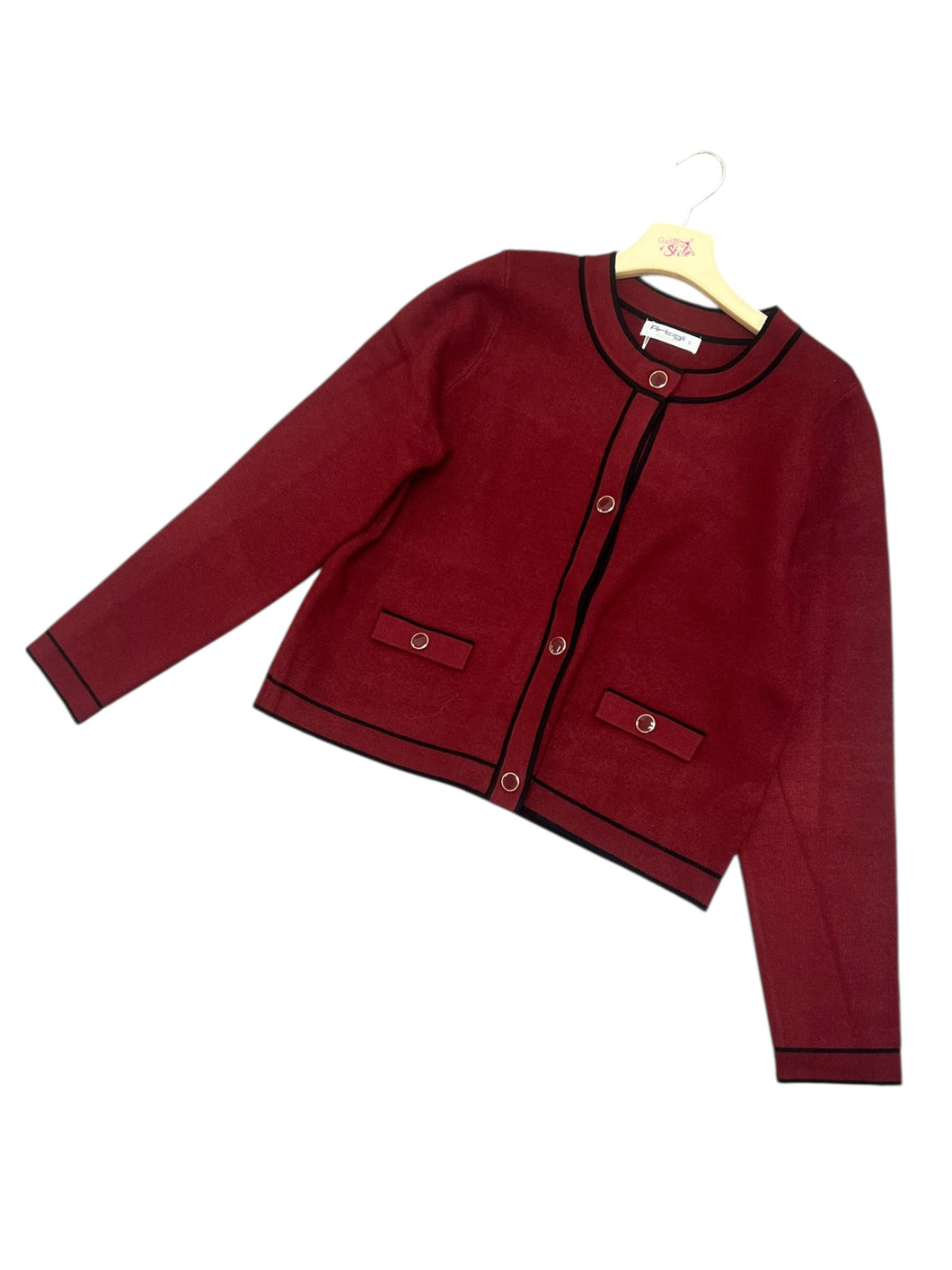 Cardigan bordi contrasto - abbigliamento - Artigli