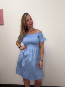 Abito cotone arriccio - abbigliamento - Stilosa