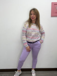 Maglia traforata paillettes - abbigliamento - Stilosa