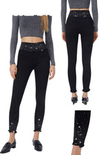 Carica l&#39;immagine nel visualizzatore di Gallery, Jeans skinny fascia e strass - JEANS - Stilosa
