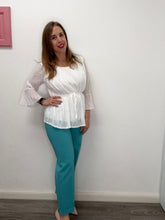 Carica l'immagine nel visualizzatore di Gallery, Pantalone cropped con risvolto - abbigliamento - Artigli
