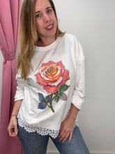 Carica l'immagine nel visualizzatore di Gallery, Maglia stampa fondo di pizzo - abbigliamento - Stilosa
