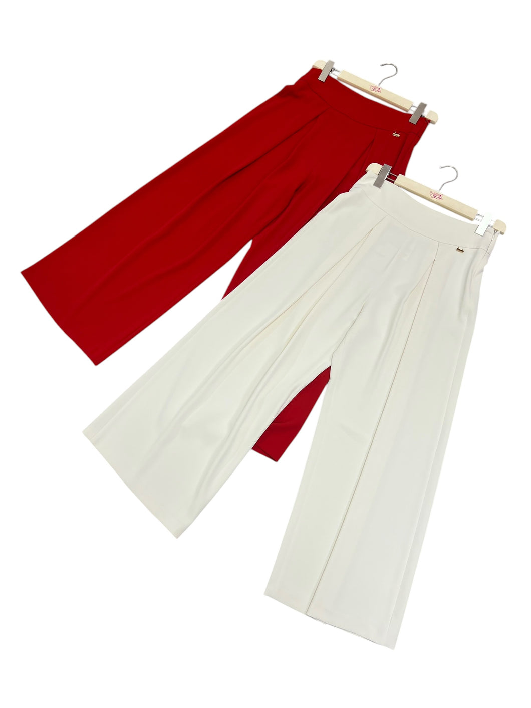 Pantalone cropped con piegoni - abbigliamento - Artigli