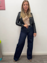 Carica l'immagine nel visualizzatore di Gallery, Jeans blu notte palazzo 889 - abbigliamento - Stilosa
