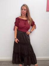 Carica l'immagine nel visualizzatore di Gallery, Gonna lunga con inserti pizzo - abbigliamento - Stilosa
