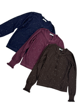 Carica l'immagine nel visualizzatore di Gallery, Cardigan con rouge e lurex - abbigliamento - Stilosa
