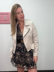 Abito con balze abstract - abbigliamento - TWO-WAY