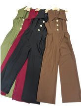 Carica l&#39;immagine nel visualizzatore di Gallery, Tuta con 3 bottoni e colletto - abbigliamento - Stilosa
