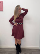 Carica l'immagine nel visualizzatore di Gallery, Abito jersey e collo gronda - abbigliamento - Stilosa
