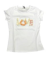 Carica l'immagine nel visualizzatore di Gallery, T-shirt 026 applicazioni LOVE - abbigliamento - Stilosa
