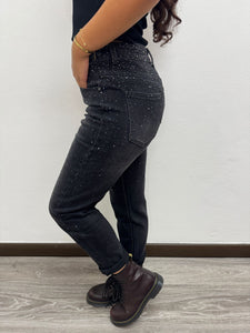 Jeans MOM strass 767 - JEANS - Stilosa