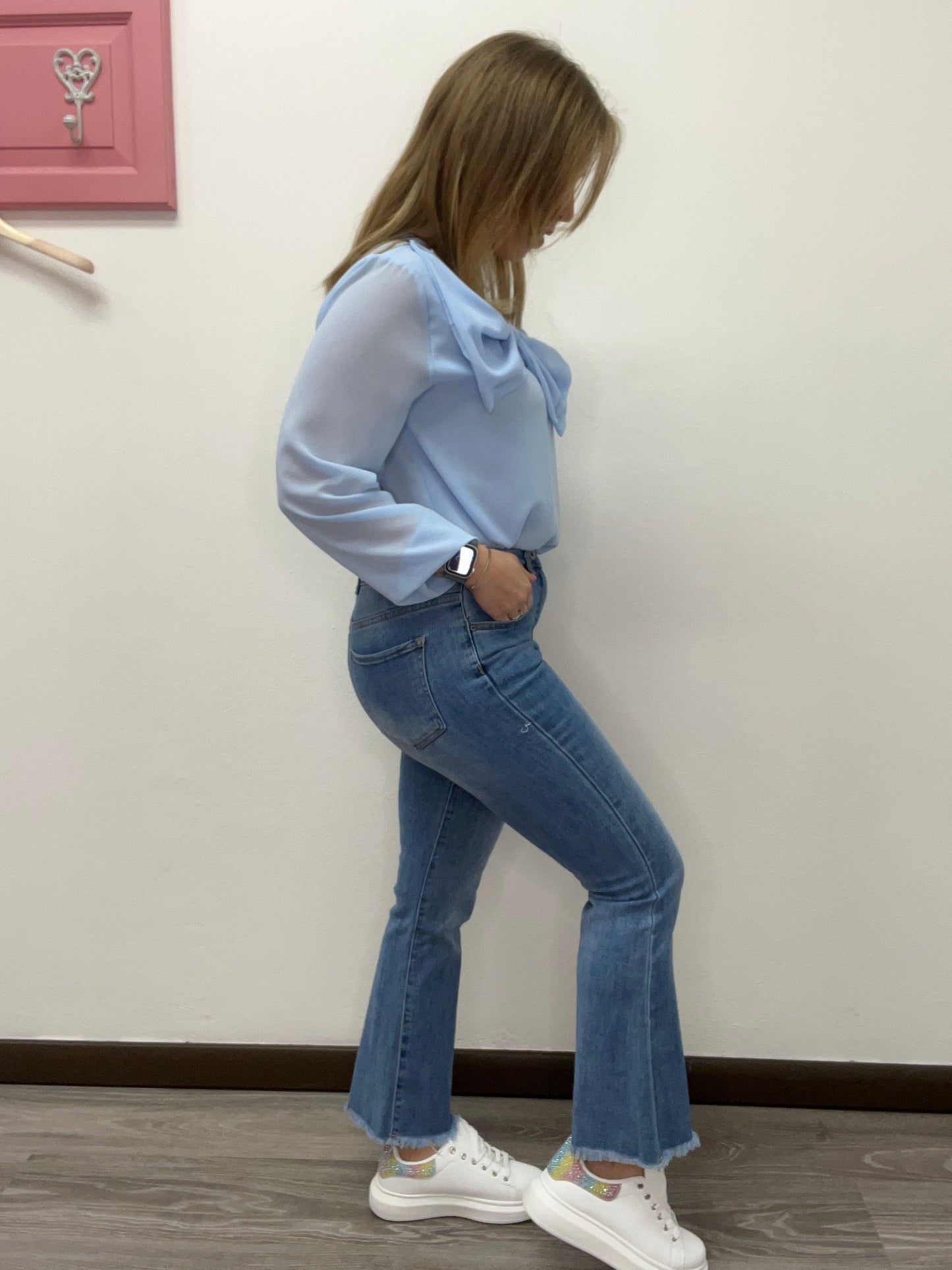 Jeans trombetta chiaro - abbigliamento - Stilosa