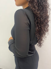 Carica l&#39;immagine nel visualizzatore di Gallery, Camicia con baschina e collo in raso - abbigliamento - Artigli
