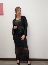 Carica l&#39;immagine nel visualizzatore di Gallery, Abito lungo strass e trasparenze - abbigliamento - Stilosa
