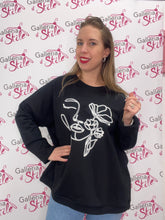 Carica l&#39;immagine nel visualizzatore di Gallery, Maglia volto fiori - abbigliamento - Stilosa
