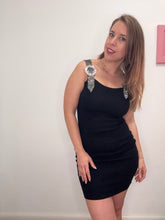 Carica l'immagine nel visualizzatore di Gallery, Abito costina con spalline di strass - abbigliamento - Stilosa
