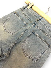 Carica l&#39;immagine nel visualizzatore di Gallery, Jeans palazzo strass slavè - abbigliamento - Stilosa
