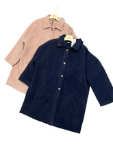 Carica l&#39;immagine nel visualizzatore di Gallery, Cappotto pelosetto con collo - abbigliamento - Stilosa
