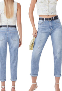 Jeans mom fit graffi - abbigliamento - Stilosa
