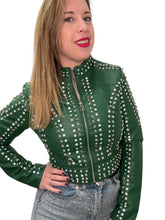 Carica l&#39;immagine nel visualizzatore di Gallery, Giacca ecopelle con brillanti - abbigliamento - Stilosa
