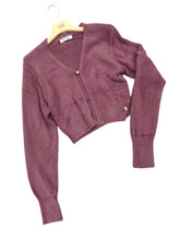 Carica l&#39;immagine nel visualizzatore di Gallery, Cardigan corto con pelo - abbigliamento - Artigli
