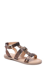 Carica l'immagine nel visualizzatore di Gallery, Sandalo flat schiavo bronzo - Scarpe - Stilosa
