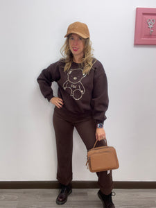 Felpa con strass orsetto - abbigliamento - Artigli